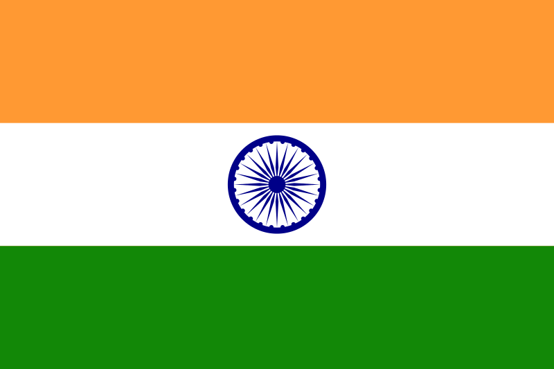 Tiedosto:Flag of India.svg